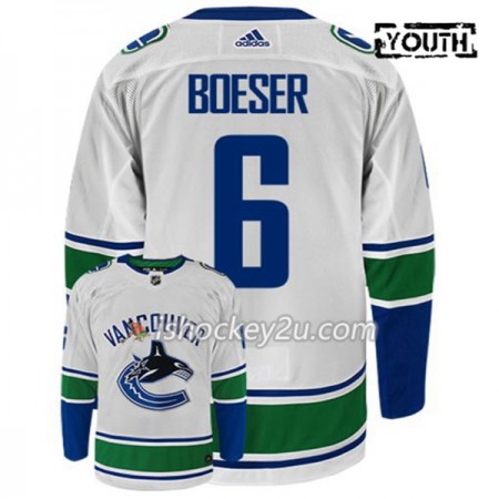 Børn NHL Vancouver Canucks Trøje BROCK BOESER 6 Adidas Hvid Authentic